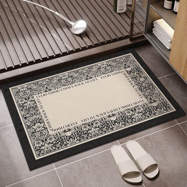 Bathroom Special Floor Mat American Bathroom Entrance Non-slip Absorbent Diatom Ooze Quick-drying Foot Mat