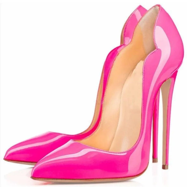Black Sexy High Heels for Women New Fashion High-end Super High Heels 12cm Pointed Versatile Professional Luxury Single Shoes